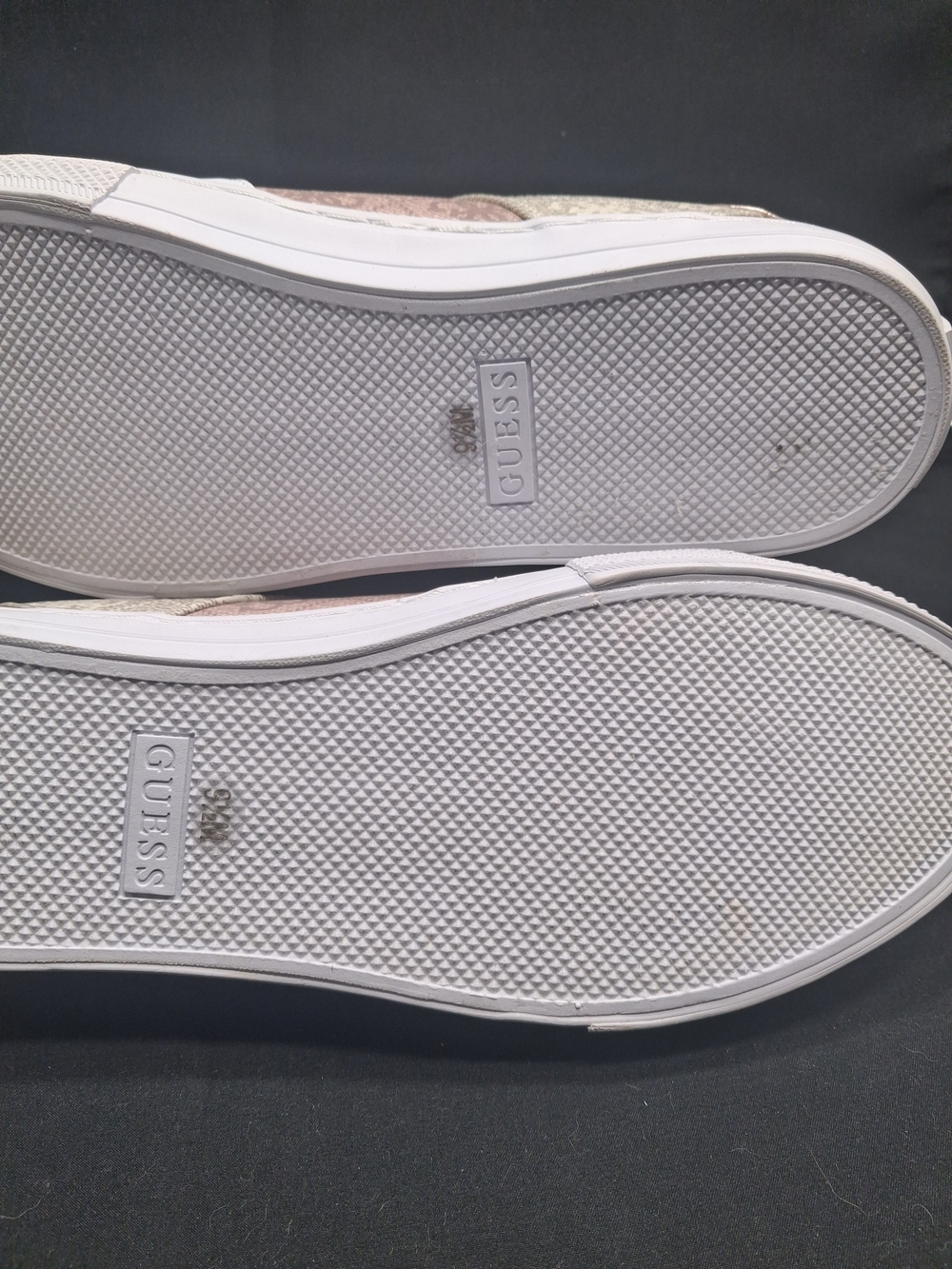 GUESS Women's Loven Pink and White Logo-Accent Low Top Sneakers - Picture 6 of 7